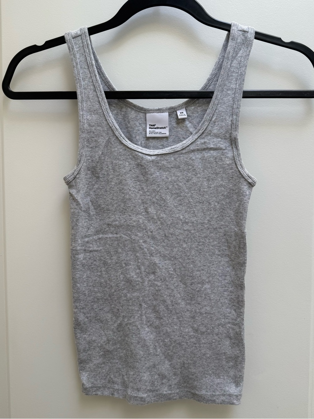 TNA Homestretch Ribbed Tank - Heather Chrome